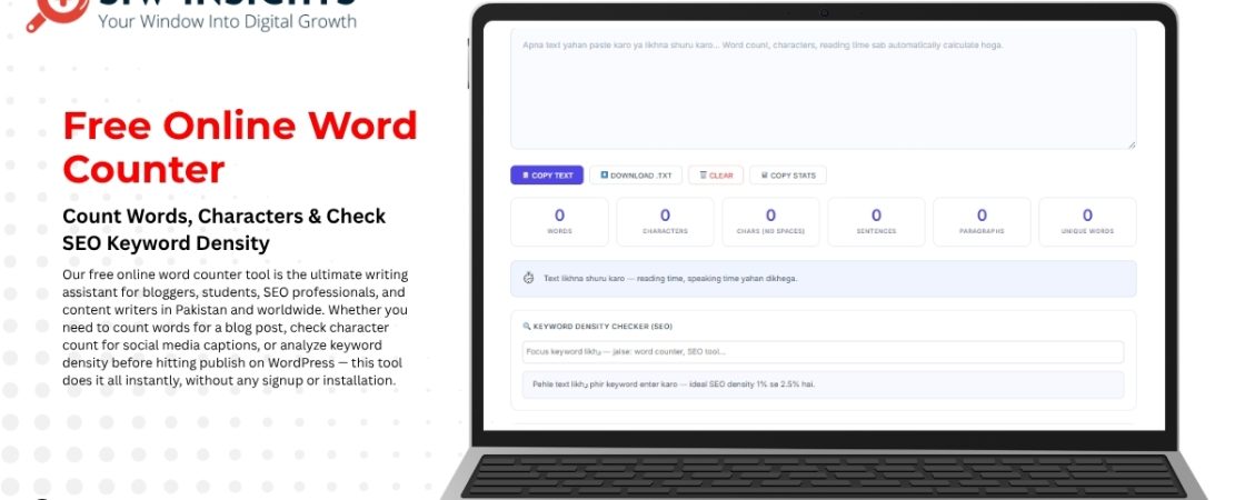 Free online word counter tool for SEO content writers
