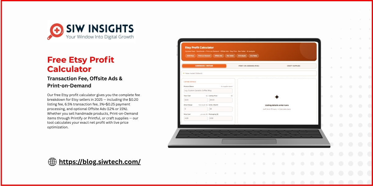 Free Etsy Profit Calculator