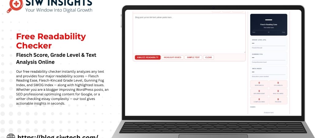 Free Readability Checker tool