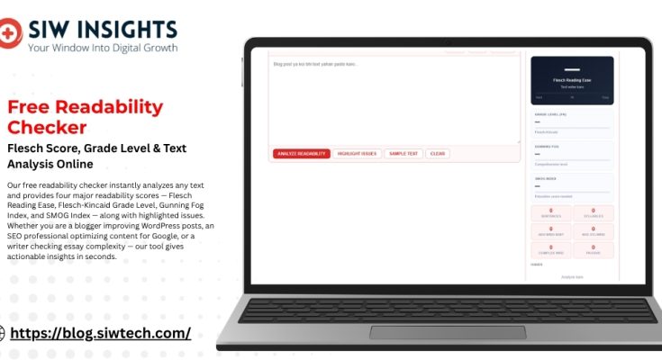 Free Readability Checker tool
