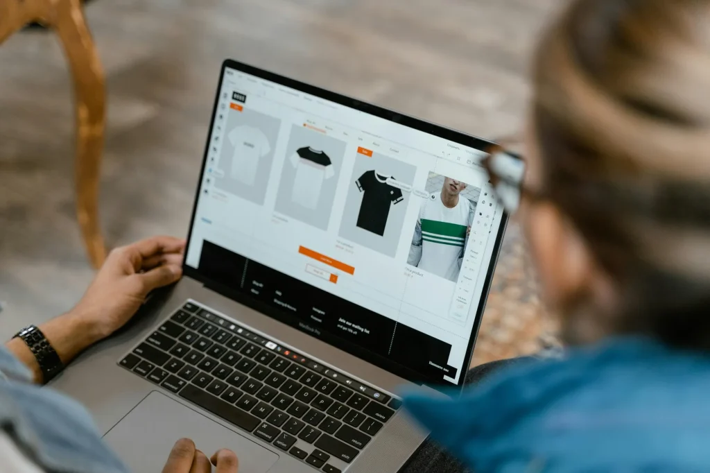 Web designer using color code converter tool